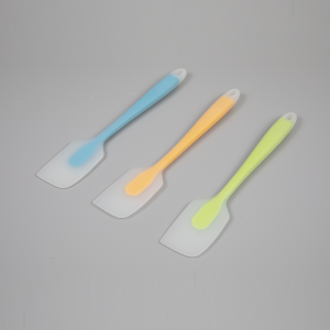 Translucent silicone scraper one piece design baking spatulas