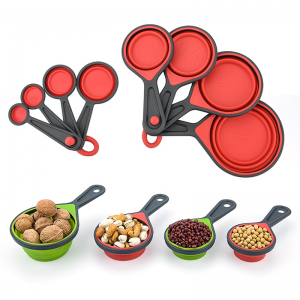 Silicone foldable measuring cups & spoons