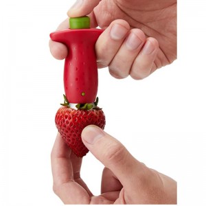 Strawberry Huller Stem Remover and Strawberry Slicer Set