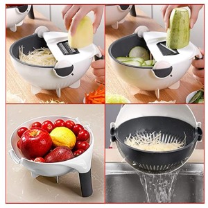 Multifunction Vegetable cutter with drain basket