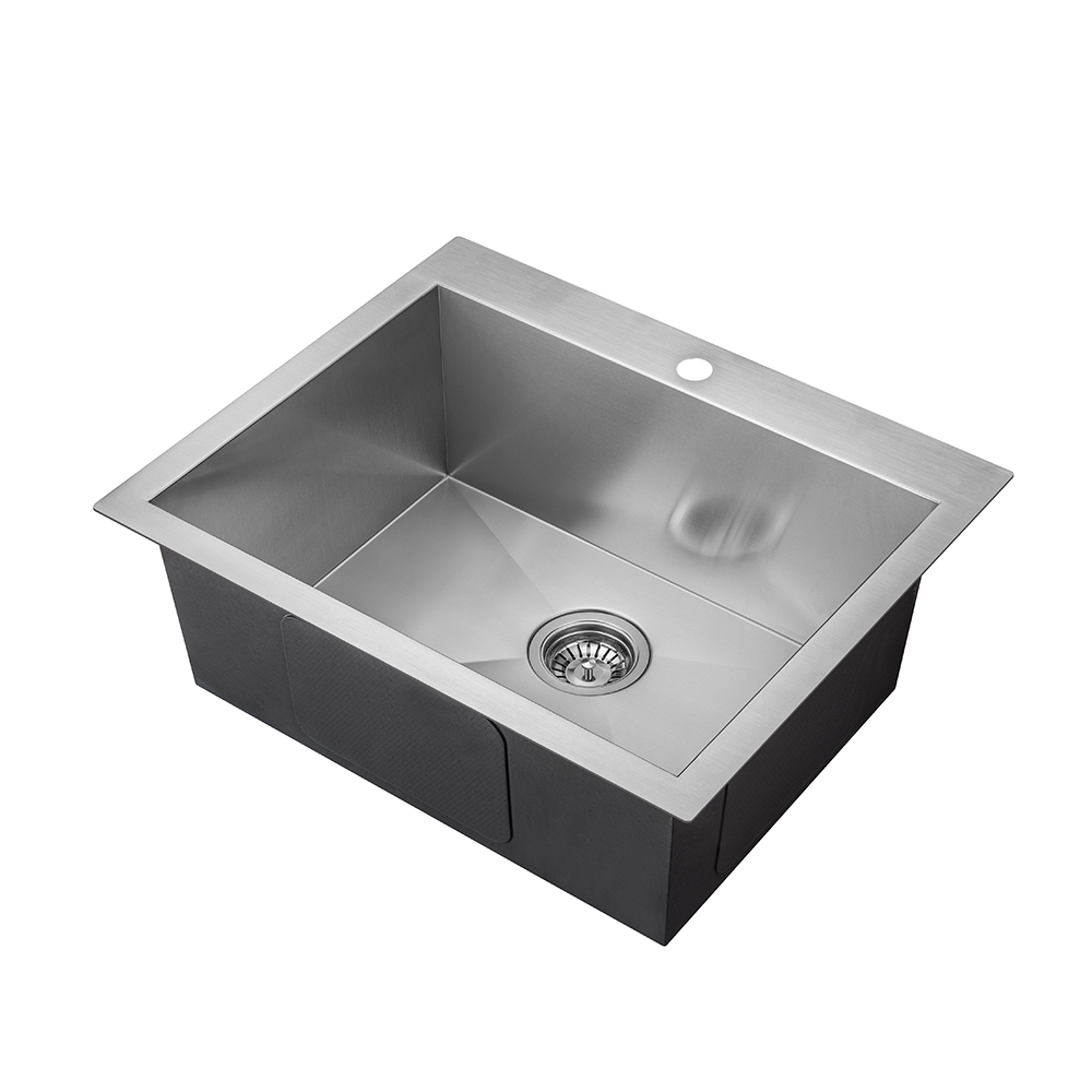 316 stainless steel sink drop in single bowl