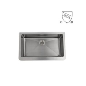 Flat Farmhouse Apron-Front Kitchen Sink  33×20 stainless steel sink with cUPC approved.