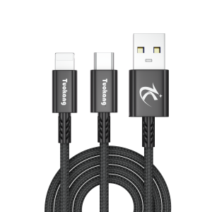 Mobile phone cable, 3 in 1 fast power charge cable