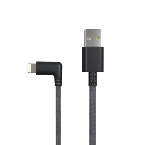 USB AM TO LIGHTNING. Cable TPE Jacket  with nylon braids, overmold