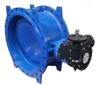 DN1200 PN16 double eccentric flanged butterfly valve