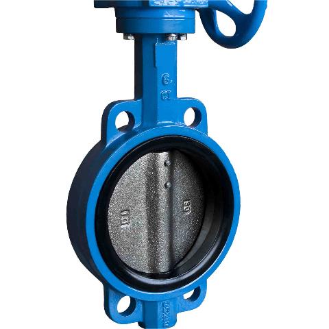 Worm Gear Center line Wafer Type Cast Ductile iron EPDM Seat Butterfly Valve for Water PN10 PN16