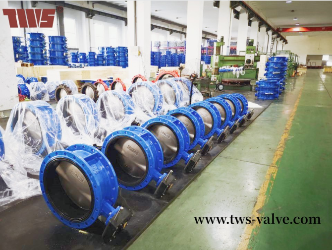 A factory in the United States purchased TWS soft seal butterfly valve