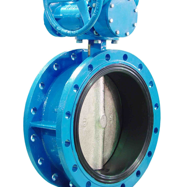 Wholesale PN16 Worm Gear Operation Ductile Iron Body CF8M Disc Double Flanged Concentric Butterfly Valve