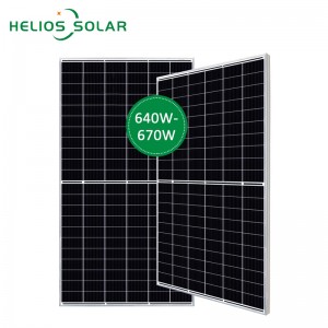 640-670W Panela Solar Monocrystalline