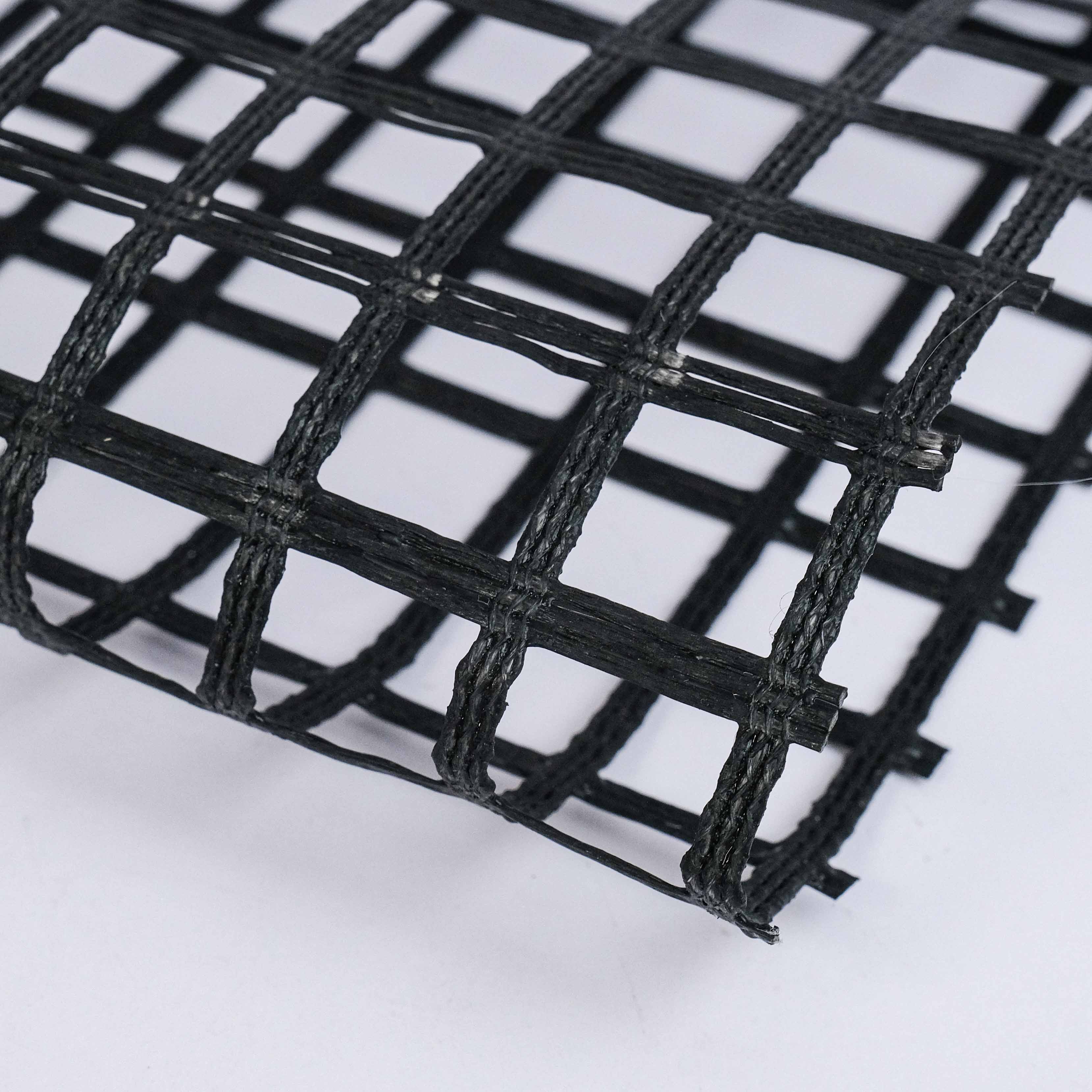 Best High Strength Polyester Geogrid PVC Coated For Soil Reinforcement ...