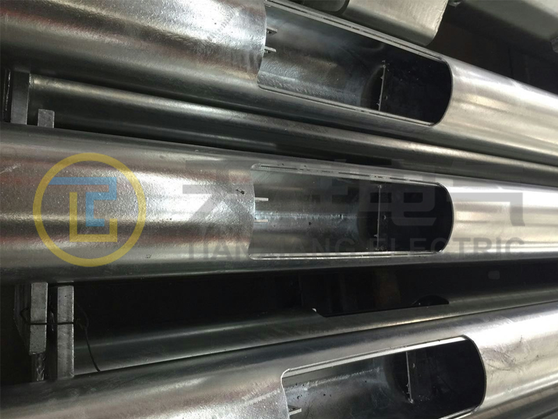 Galvanized light pole features and functions