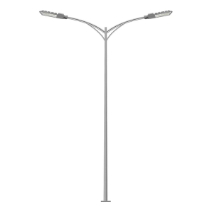 Highway Double Arm Conical Outdoor Light Pole