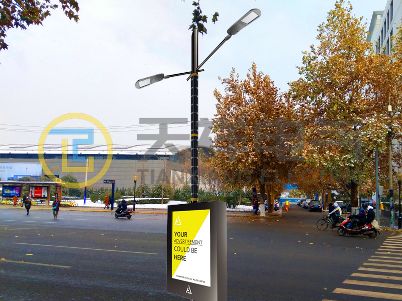 How to maintain solar smart poles with billboard?
