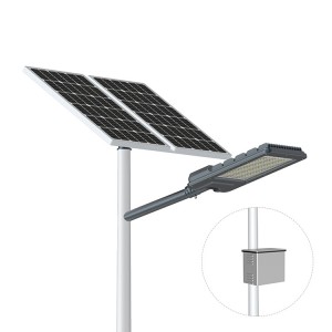 2019 Најновији дизајн Кина Укисолар баштенска соларна лампа 30В 40В 60В 80В 100В 120В Све у једном ЛЕД улично светло са МППТ контролером, ЛиФеПО4 батеријом и моно панелом