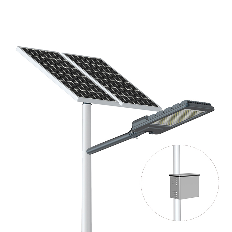 Solar street light GEL Battery suspension anti-theft design