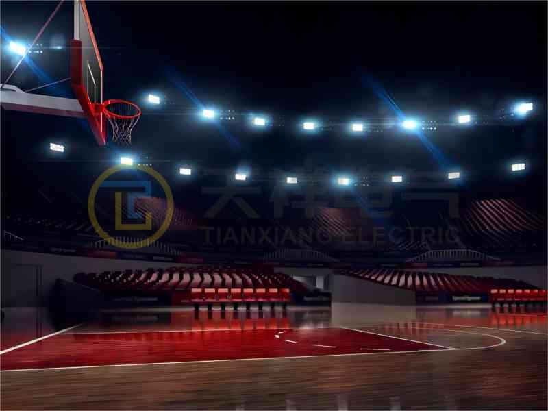 Ako by mali byť usporiadané reflektory na basketbalovom ihrisku?