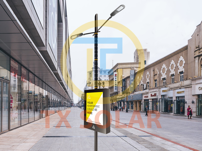 Applicable places for solar smart poles with billboard