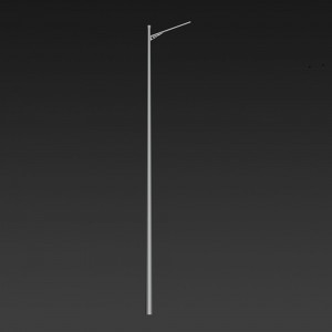 I-Galvanized Steel Street Light Pole enenani lefekthri