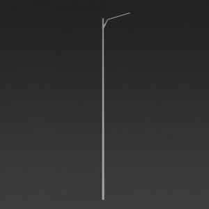قطب روشنایی خیابان LED تک بازوی فضای باز Hot-DIP