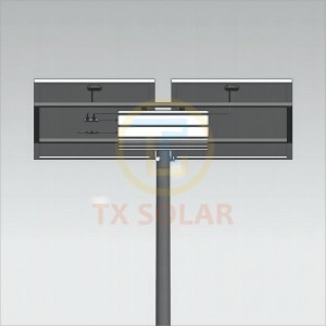 10m 100w Solar Street Light ma Lithium Battery