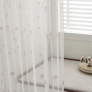 Embroidered sheer fabric in wide width 320cm Jette-Landen