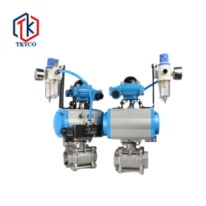 Pneumatic, Electric Actuator, Thread, Sanitary Clamped Ball Valve