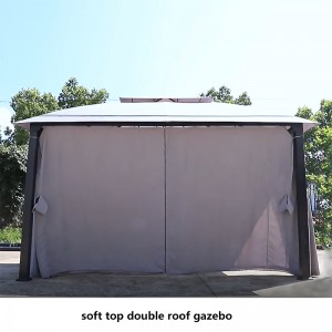 3x4m Outdoor Garden Aluminum Steel Metal Gazebo Pergola Tent