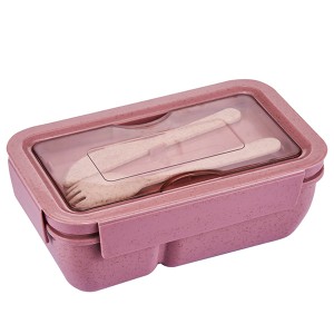 Leak-proof Lunch Box Biodegradable Food Container Wheat Straw school bento lunch box