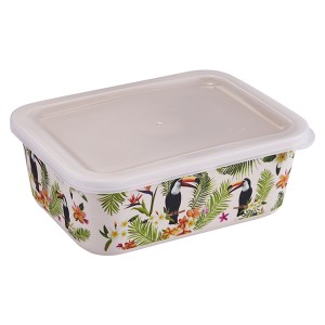 Wholesale Natural Healthy Bento Lunch Box Bamboo Fiber Food Container