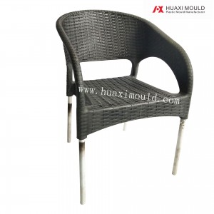 Plastic rattan chair mould 06