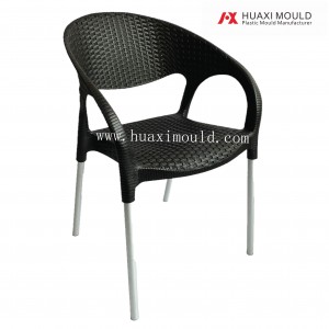 Plastic rattan chair mould 07