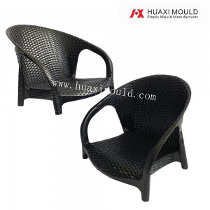 Plastic rattan chair mould 08