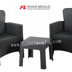 Plastic folding assembling injection  outdoor rattan sofa mould
