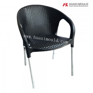 Plastic rattan chair mould 08