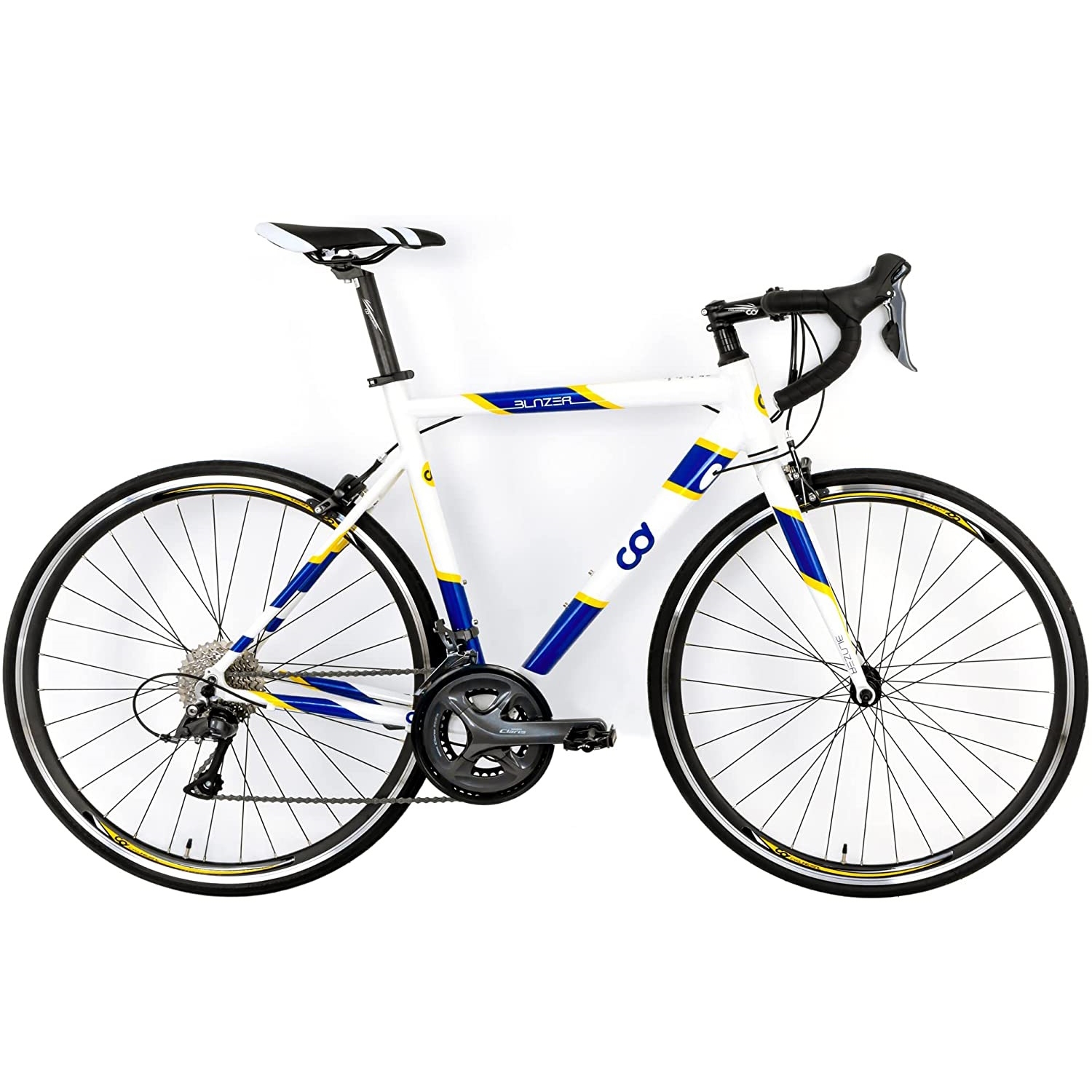 CyclingDeal Blazer Shimano Claris 16 Speed Road Bike – Quality Aluminium Frame with 700c Wheels