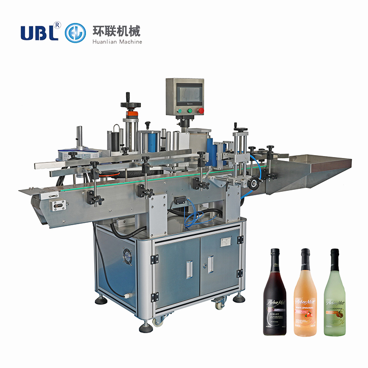 What kind of application does the labeling machine have in the wine industry?