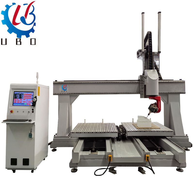 High reputation Cnc Aluminum Router - Auto Tool Changer 5 axis cnc wood router foam mold marking 5th ATC cnc machine  – UBO