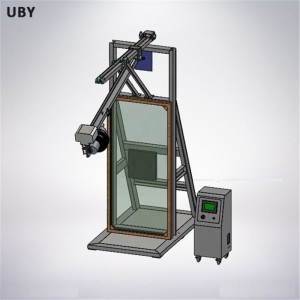 Auto safety glass pendulum impact tester na may double tire impactor