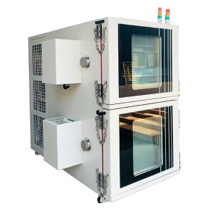 UP-6195T تصميم منطقتين لغرفة اختبار درجة الحرارة والرطوبة