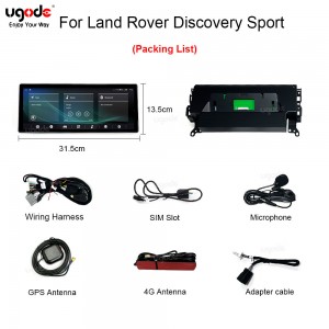 12.3inch Android Car GPS Screen Upgrade Multimedia Player for Land Rover Discovery Sport with Harman System
