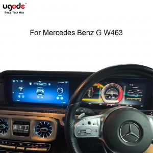 Mercedes Benz G class W463 2019-2024 year 12.3inch Dual Screen Android Display with Digital Cluster Panel