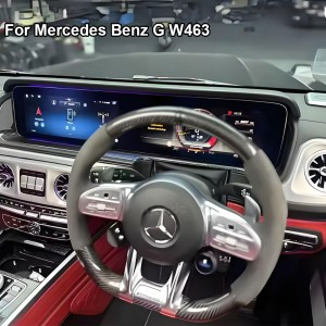 Mercedes Benz G class W463 2019-2024 year 12.3inch Dual Screen Android Display with Digital Cluster Panel