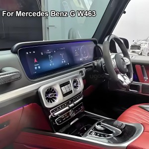 Mercedes Benz G class W463 2019-2024 year 12.3inch Dual Screen Android Display with Digital Cluster Panel