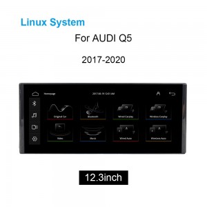 AUDI Q5 2017-2020 year Apple CarPlay Android Auto Display Monitor Upgrade Stereo