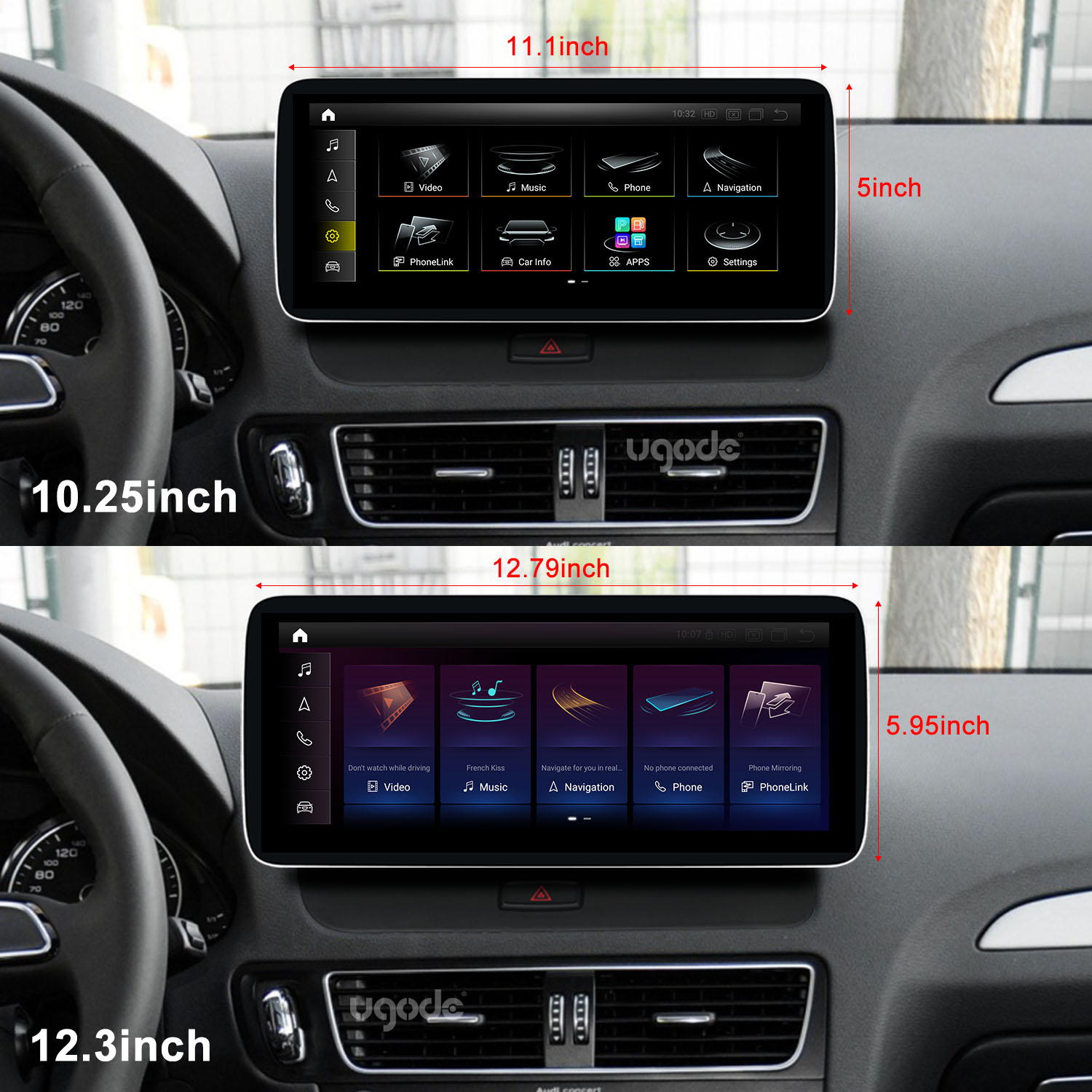 Wit-Up Audi Q5 8R (2009-2015) LHD MMI 12.3 Touchscreen GPS Navi Autor –  Wit-Up CarPlay Android Screen Upgrade