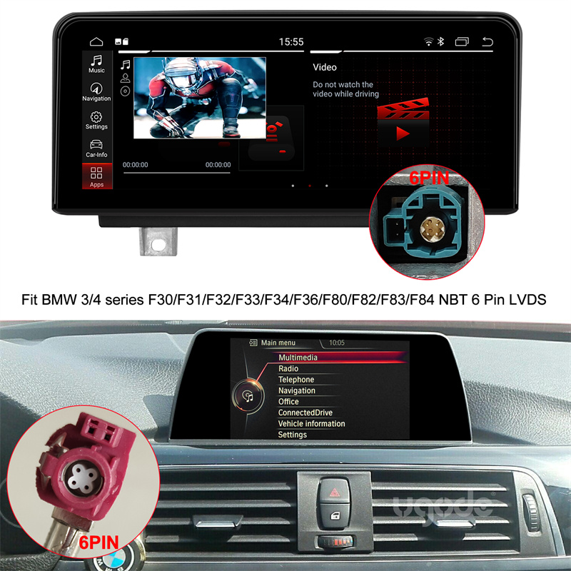 BMW 3 & 4 Series Wireless CarPlay & Android Auto Touch Screen Multimedia  Display Upgrade NBT/EVO F30 F31 F32 F33 F34 F36