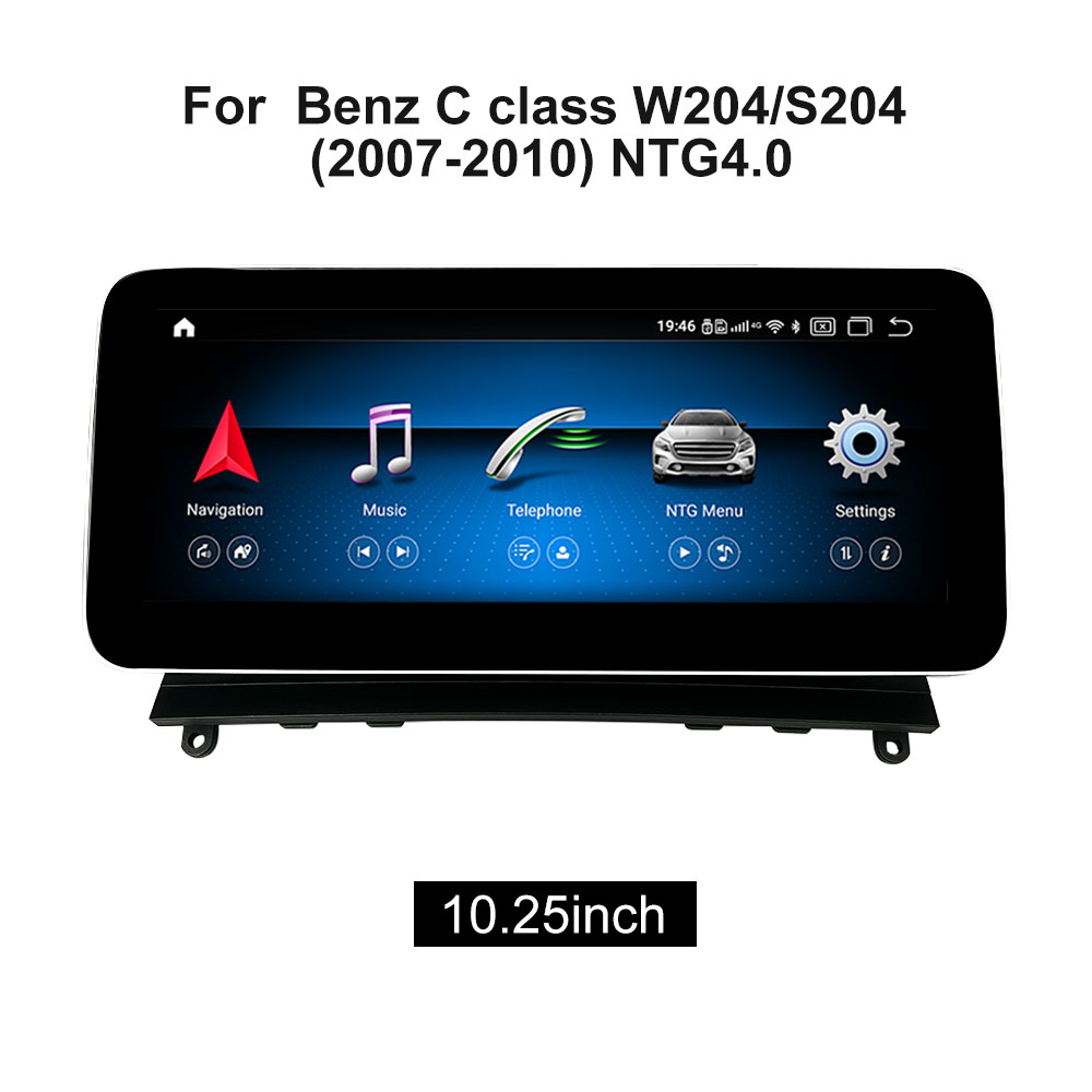 10.25 12.3 4G Android 13 OctaCore Benz C 2007-2010 NTG 4