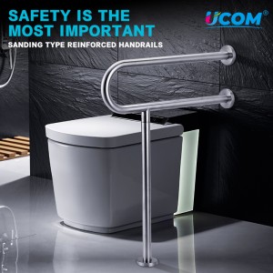 Bathroom Safety Handrail in Sturdy Stainless Steel