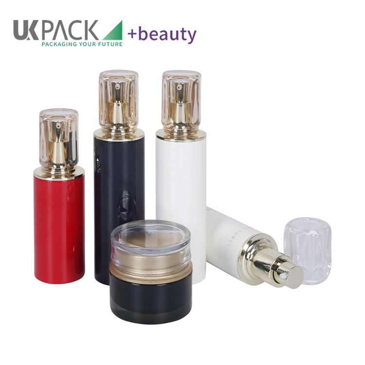 Wholesale 120ml 170ml 50g PET PMMA cosmetic packaging set skincare containers
