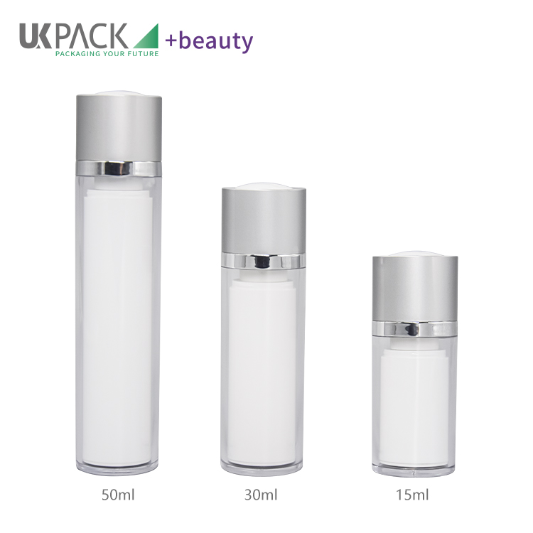 Acrylic airless twist pump bottles wholesale for cosmetics 15ml 30ml 50ml UKA32